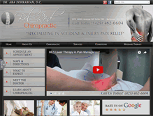 Tablet Screenshot of belredchiroandrehab.com
